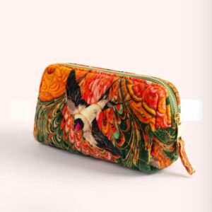 Powder Velvet Vanity Bag Marbled Swallows