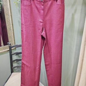 Saige by Nomads Wide Leg Burgundy Jeans