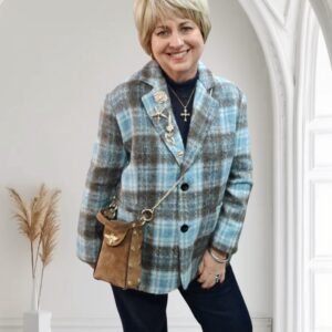 Plaid Embellished Jacket