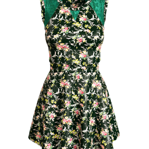 Recrafted Floral Panel Dress