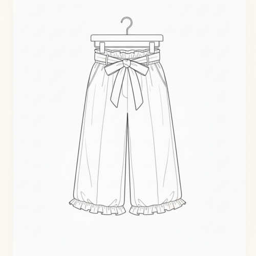 Soft Bloom Wide-Leg Trousers