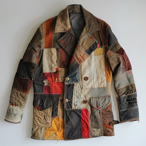 Patchwork Quilted Utility Coat